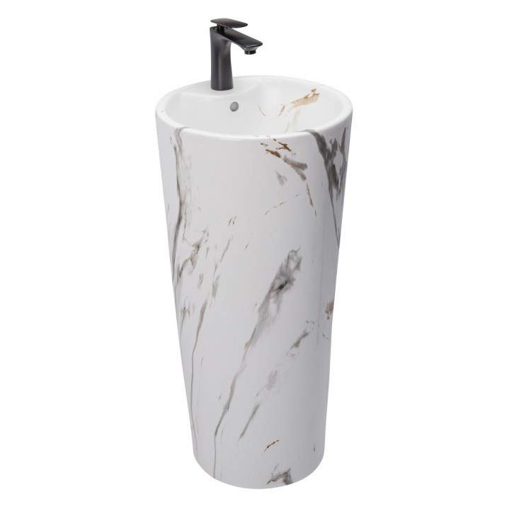 Умывальник отдельностоящий Rea Blanka Marble Marmur Matt Умывальник отдельностоящий Rea Blanka Marble Marmur Matt